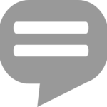 An image of a text chat bubble.